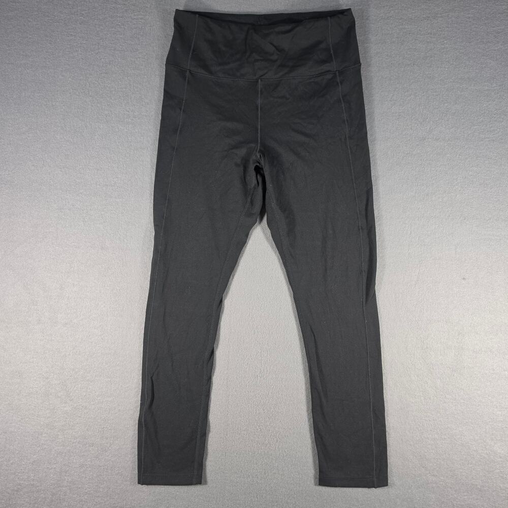 Women's Jockey Black Athletic Leggings Size Medium Workout Jogging Yoga